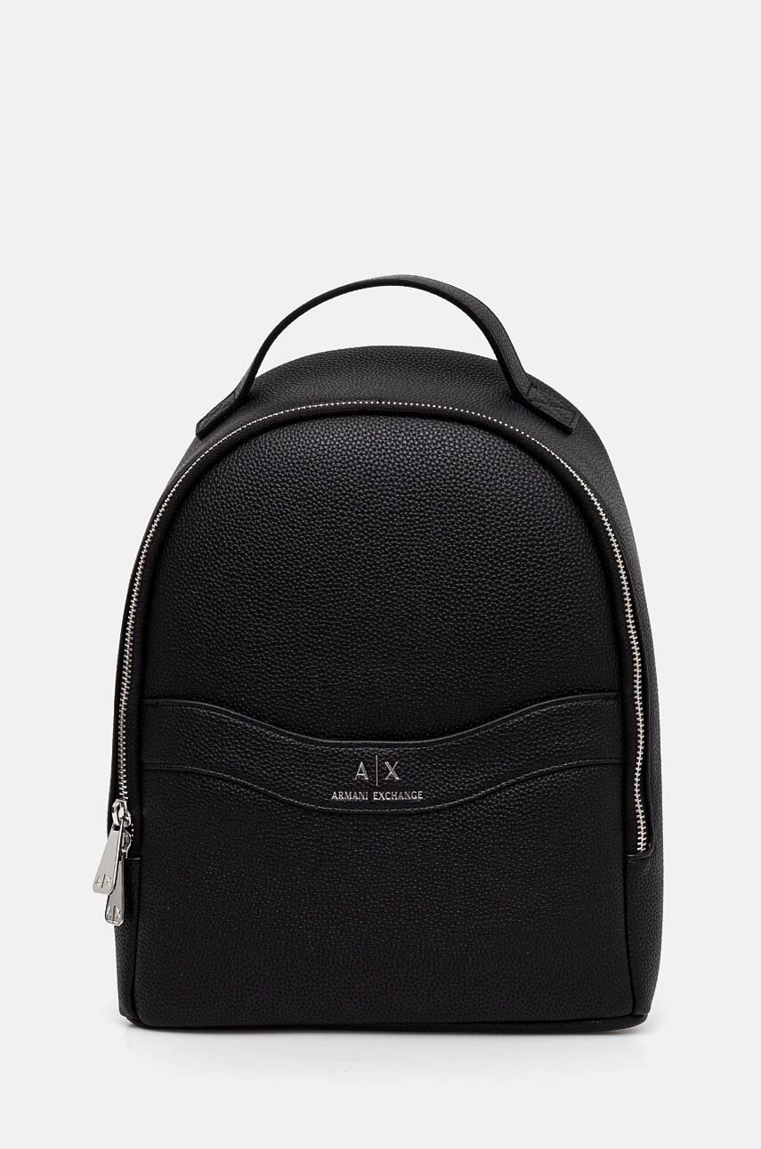 

Раница Armani Exchange в черно малък размер с изчистен дизайн 949197 CC783, Черен