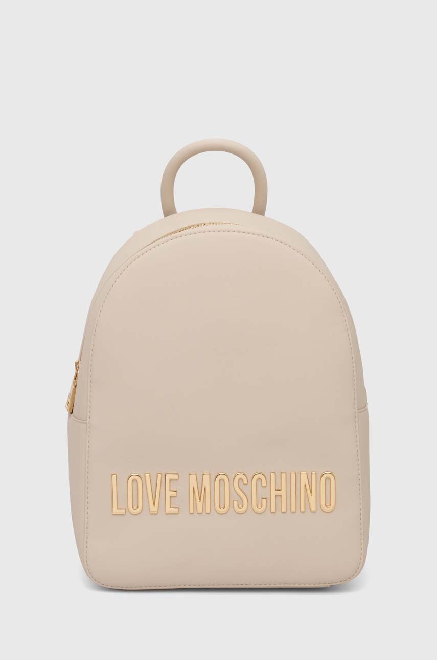 

Раница Love Moschino в бежово малък размер с апликация JC4193PP1LKD0000, Бежов