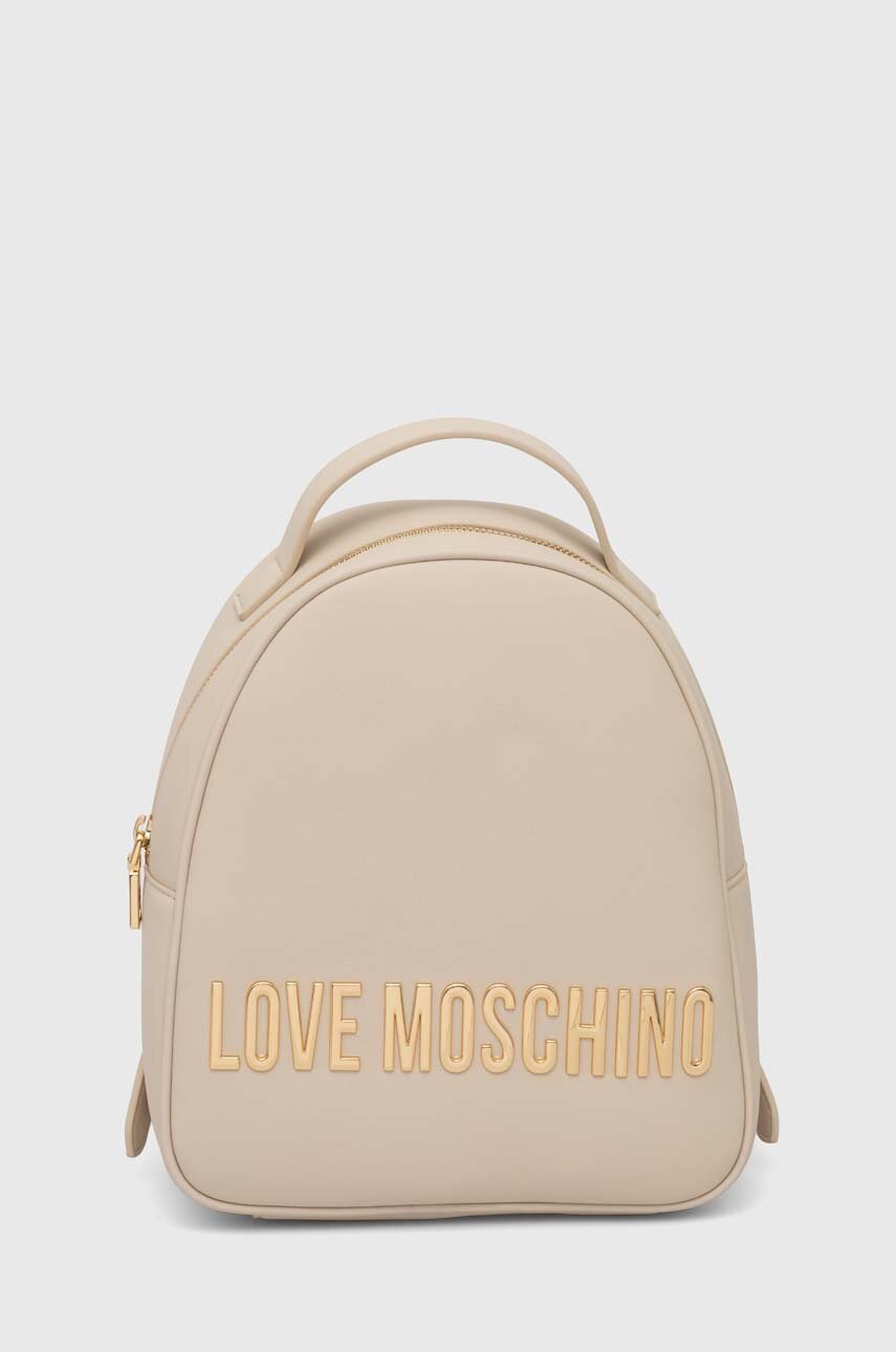 

Раница Love Moschino в бежово малък размер с апликация JC4197PP1LKD0000, Бежов