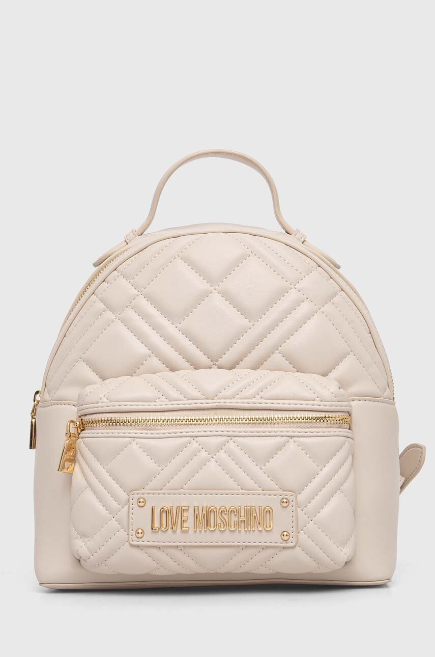 

Раница Love Moschino в бежово малък размер с изчистен дизайн JC4148PP1LLA0000, Бежов