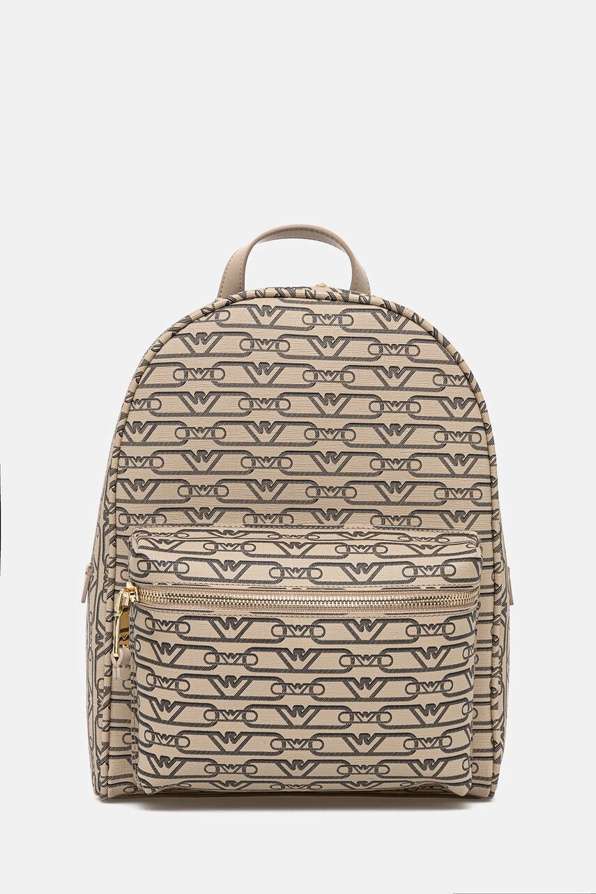 Levně Batoh Emporio Armani dámský, béžová barva, malý, vzorovaný, EW000372 AF11951