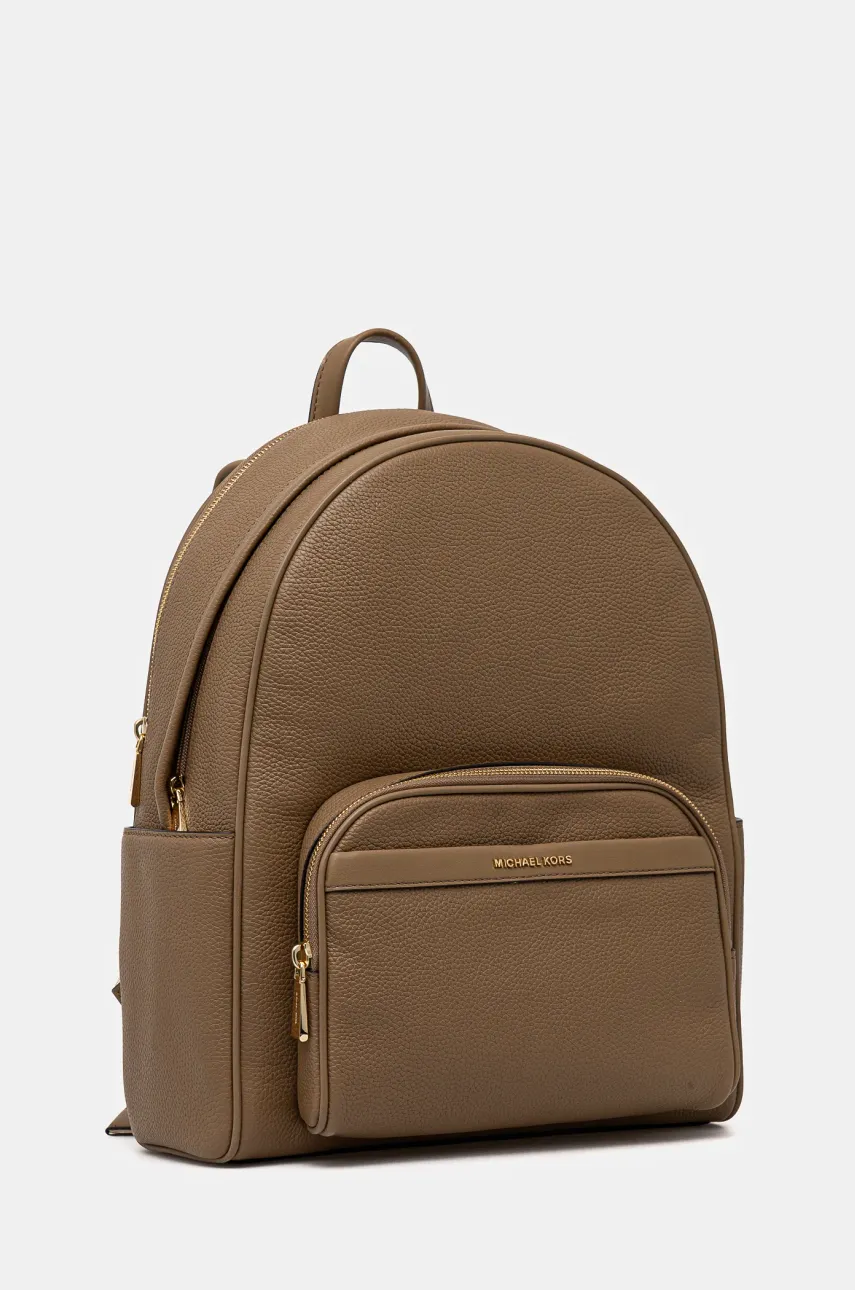 Кожаный рюкзак MICHAEL Michael Kors женский цвет бежевый большой однотонный 30T4G8XB7L Кожаный рюкзак MICHAEL Michael Kors женский цвет бежевый большой однотонный 30T4G8XB7L