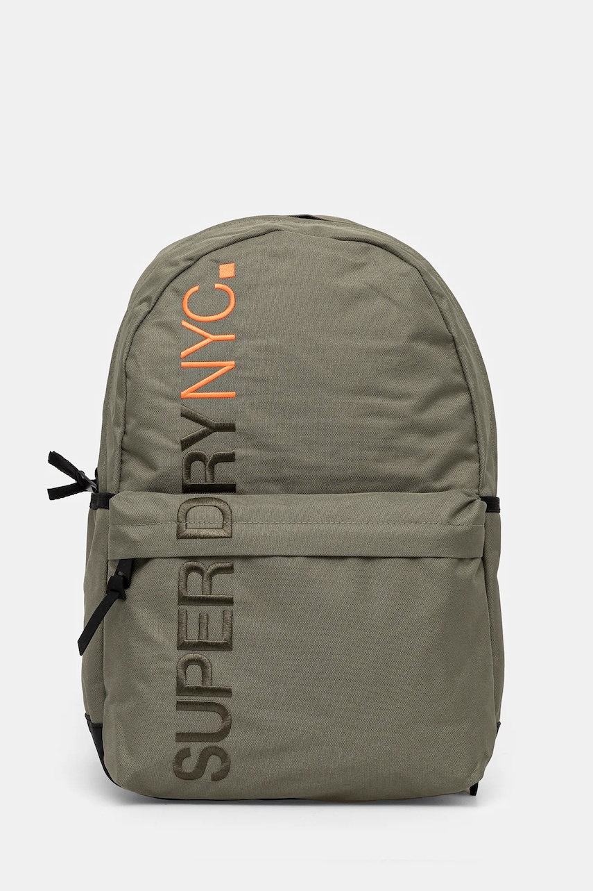Superdry rucsac femei, culoarea verde, mare, cu imprimeu, W9110371A-VCH Superdry rucsac femei, culoarea verde, mare, cu imprimeu, W9110371A-VCH