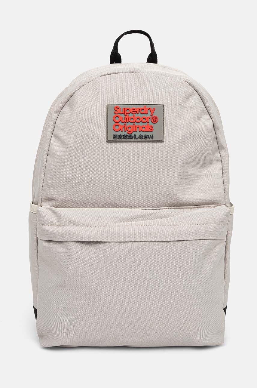 Superdry rucsac femei, culoarea gri, mare, cu imprimeu, W9110374A-8PV Superdry rucsac femei, culoarea gri, mare, cu imprimeu, W9110374A-8PV