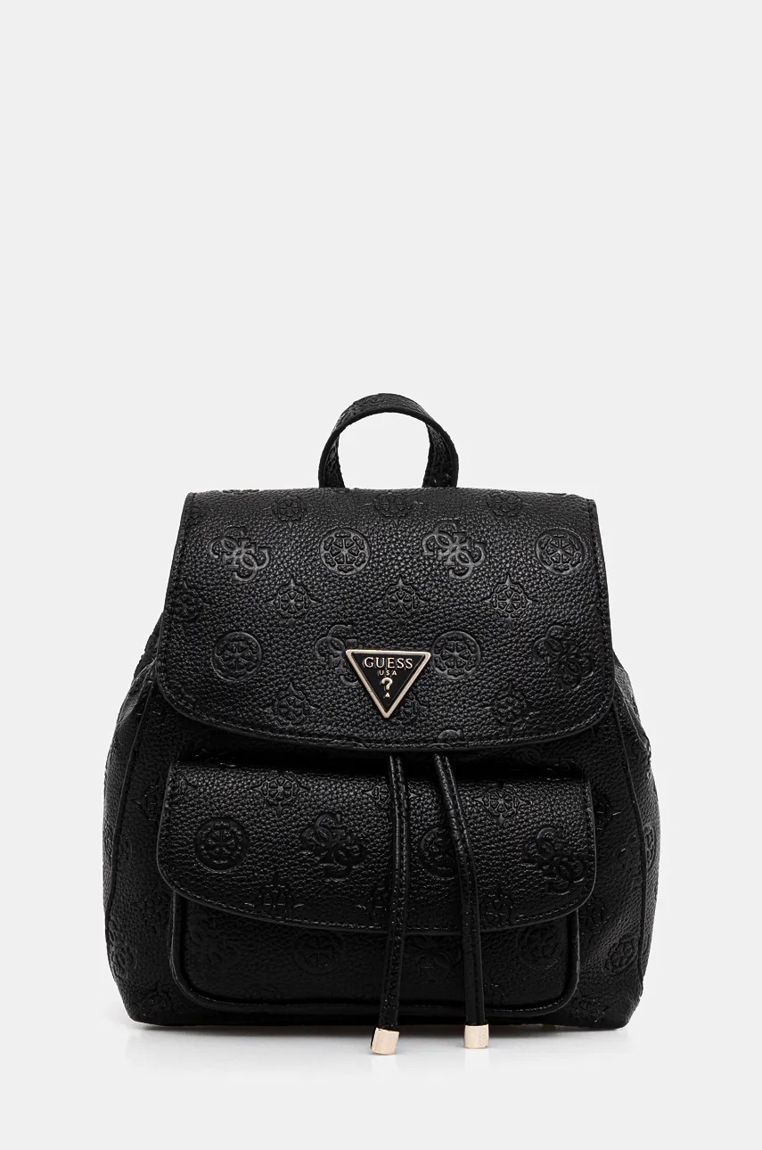 

Раница Guess CRESIDIA в черно малък размер с изчистен дизайн HWPG93 49310, Черен