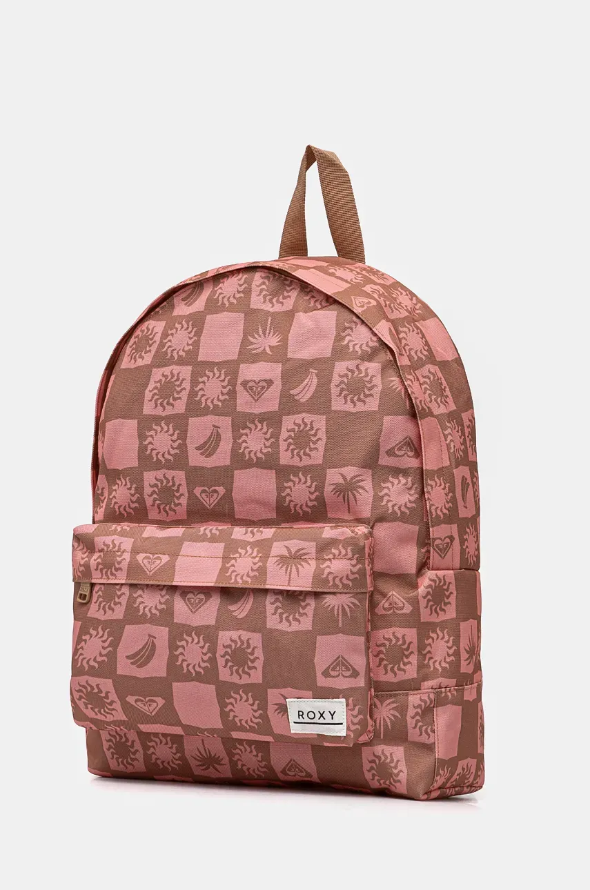 Рюкзак Roxy Sugar Baby Printed женский цвет оранжевый большой узорный ERJBP04784 Рюкзак Roxy Sugar Baby Printed женский цвет оранжевый большой узорный ERJBP04784