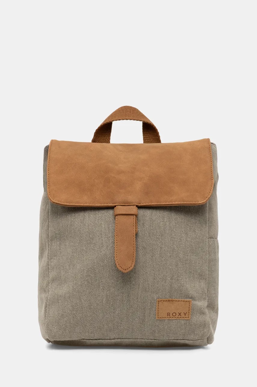 

Раница Roxy Party Waves Small Flap в кафяво малък размер с изчистен дизайн ERJBP04842, Кафяв