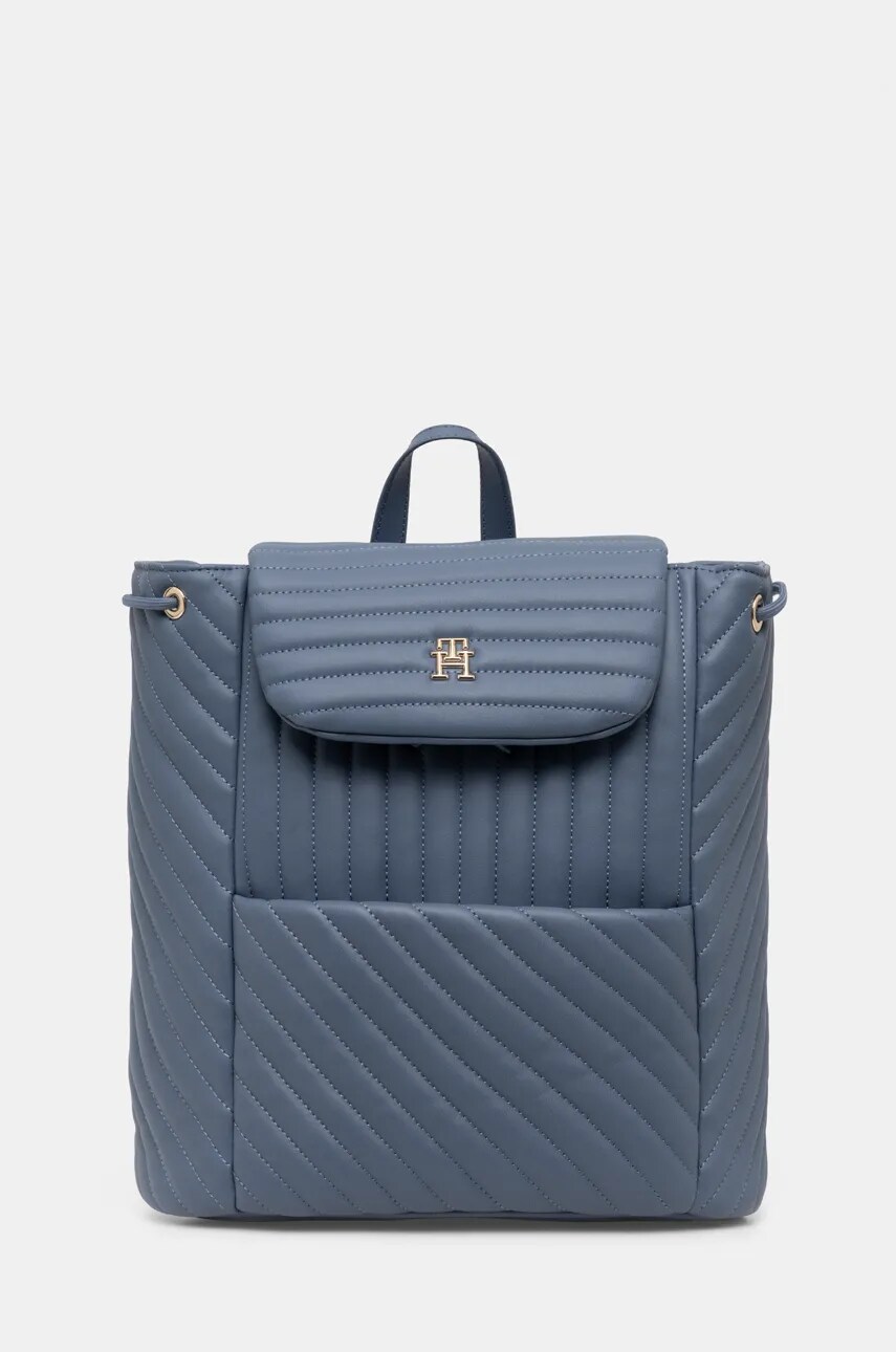 

Раница Tommy Hilfiger в синьо малък размер с изчистен дизайн AW0AW17014, Син