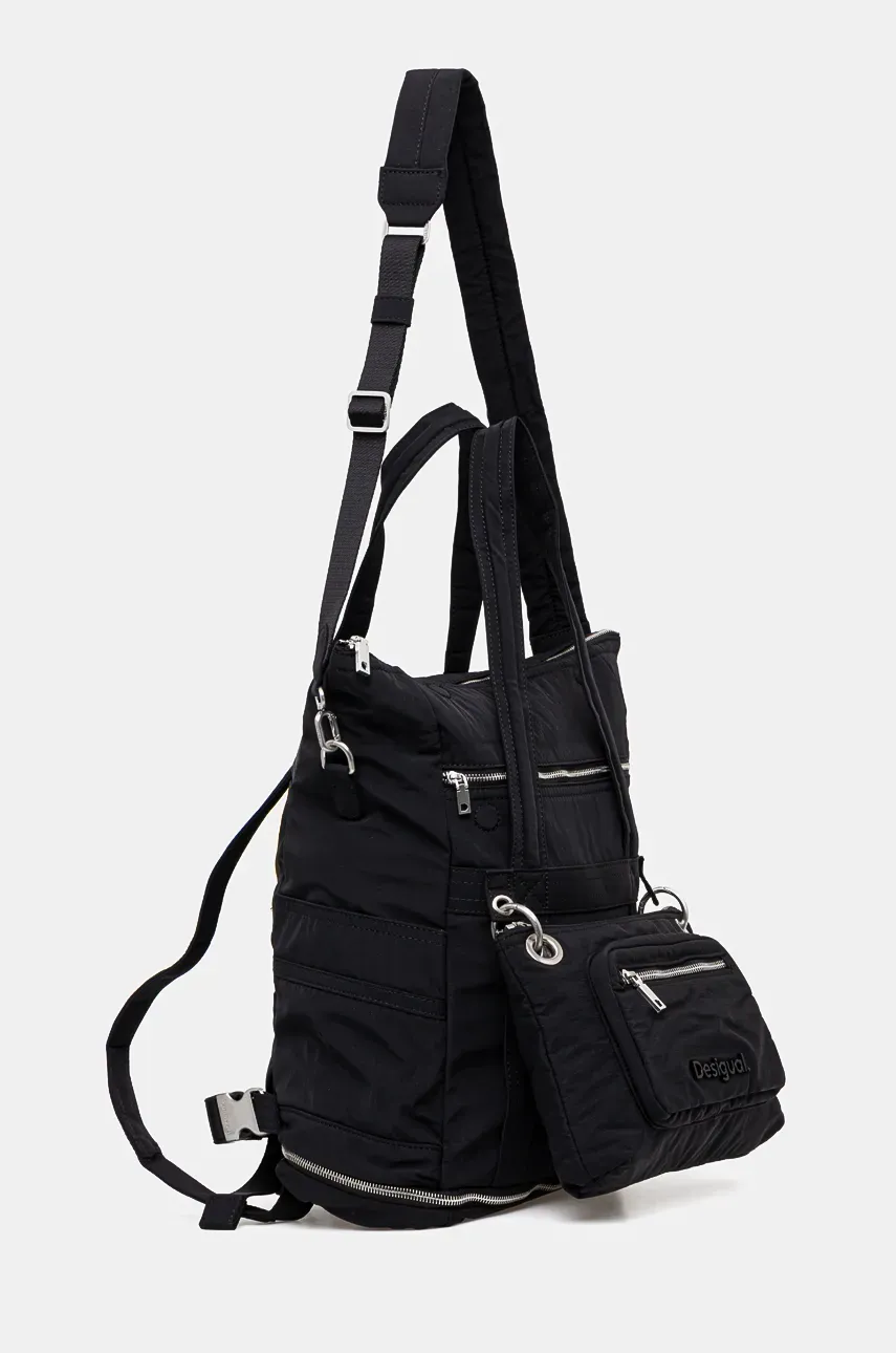 Рюкзак Desigual BASIC MODULAR VOYAGE женский цвет чёрный большой однотонный 24WAKY08 Рюкзак Desigual BASIC MODULAR VOYAGE женский цвет чёрный большой однотонный 24WAKY08