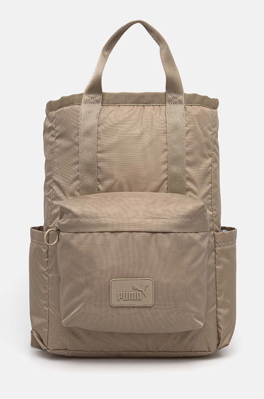 Puma rucsac femei, culoarea bej, mare, neted, 90655