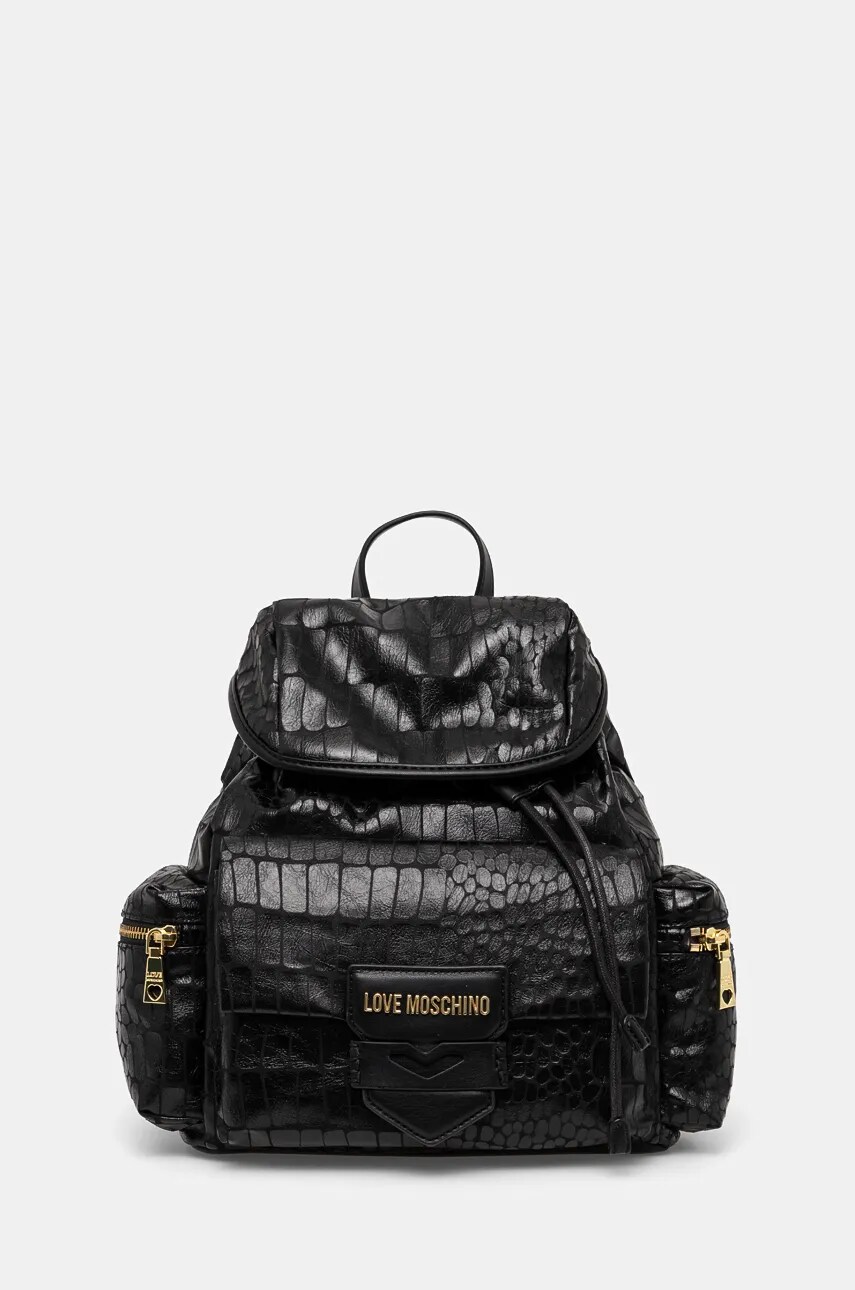 

Раница Love Moschino в черно малък размер с изчистен дизайн JC4287PP0L, Черен
