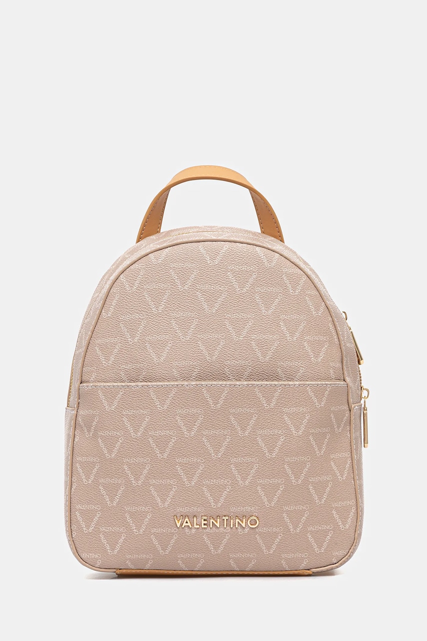 Valentino Bags rucsac culoarea bej, mic, cu imprimeu, VBS8GT20 Valentino Bags rucsac culoarea bej, mic, cu imprimeu, VBS8GT20