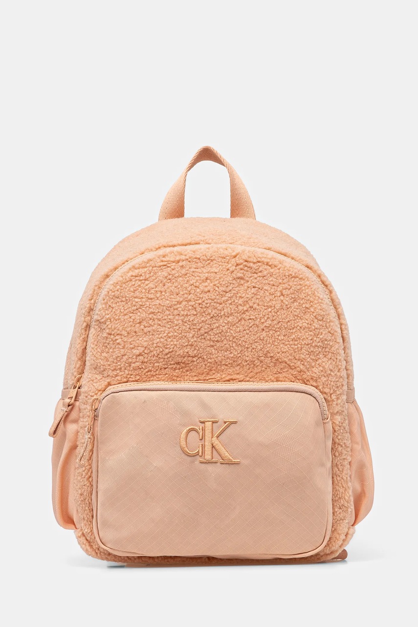 

Детска раница Calvin Klein Jeans в розово малък размер с изчистен дизайн IU0IU00650, Розов
