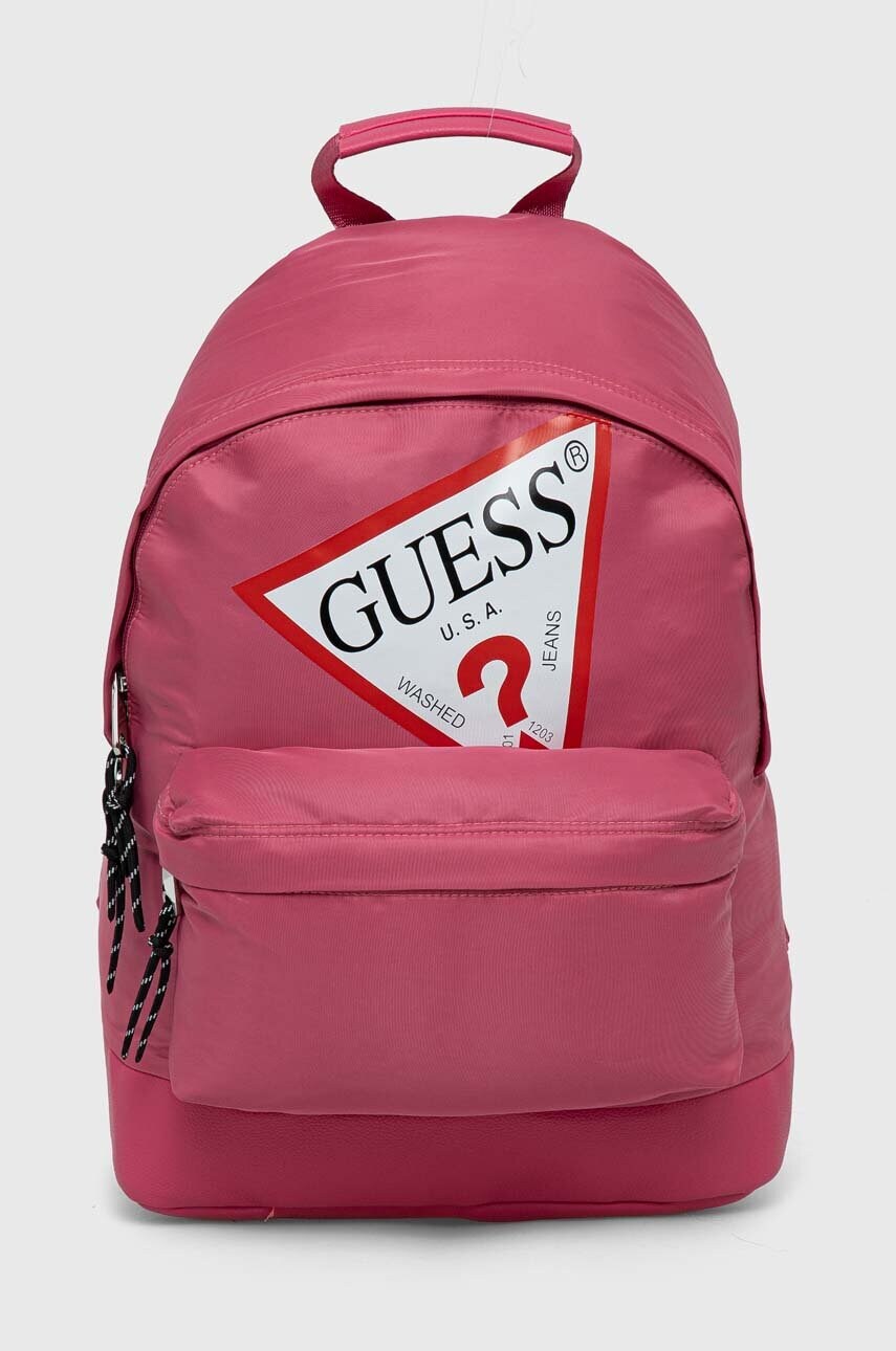 

Детска раница Guess в розово голям размер с принт H4YZ15 WFMR0, Розов