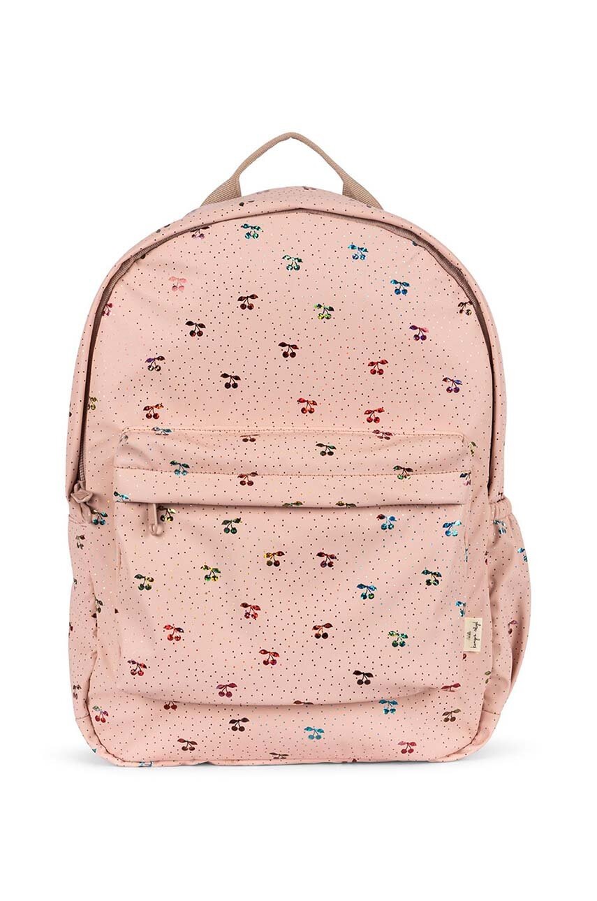 

Детска раница Konges Sløjd RAINY KIDS BACKPACK MIDI в розово малък размер с десен KS101282, Розов