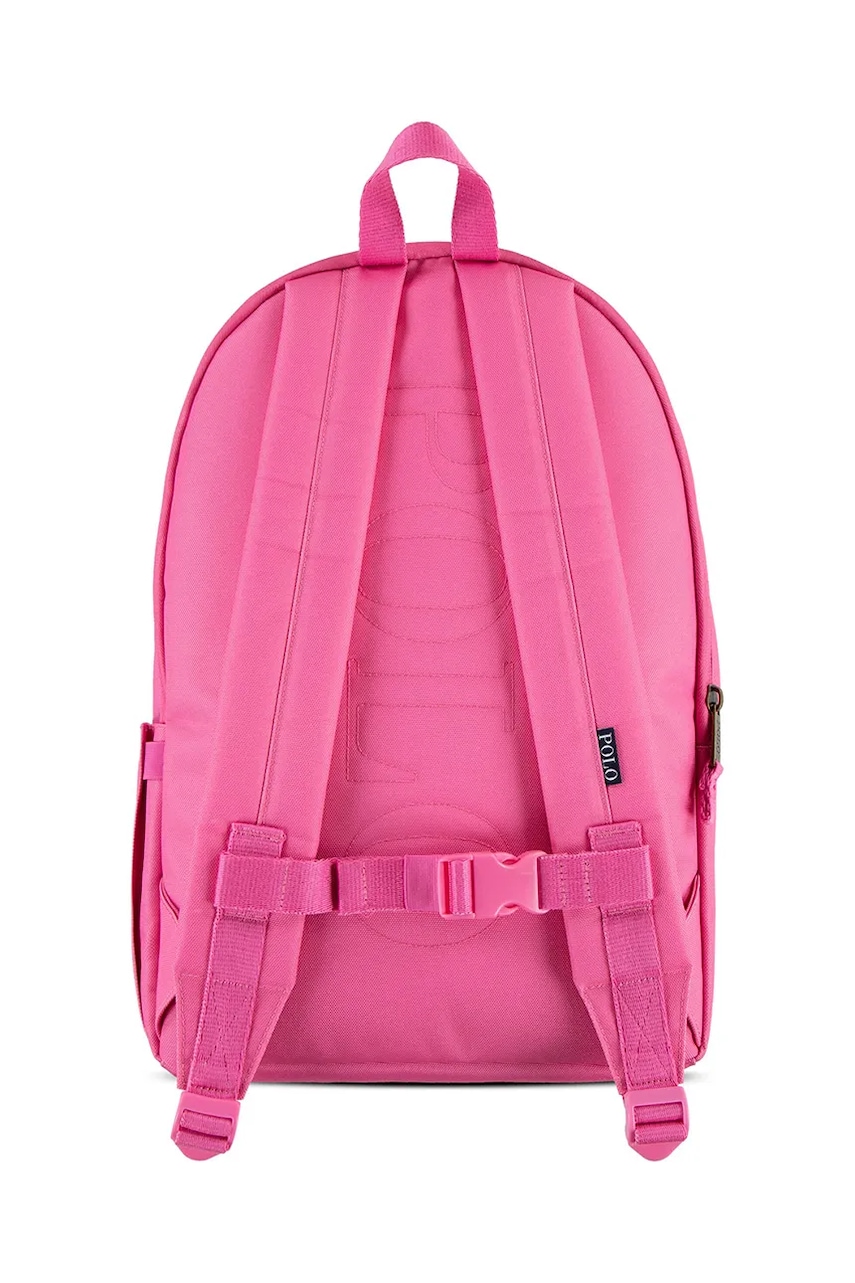 Детский рюкзак Polo Ralph Lauren цвет розовый большой с принтом 9AR149.G Детский рюкзак Polo Ralph Lauren цвет розовый большой с принтом 9AR149.G