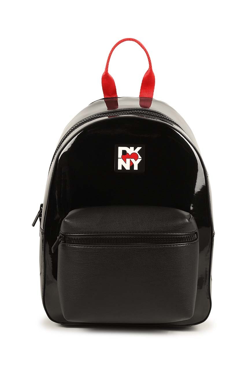 

Детска раница Dkny в черно малък размер с апликация D61105, Черен
