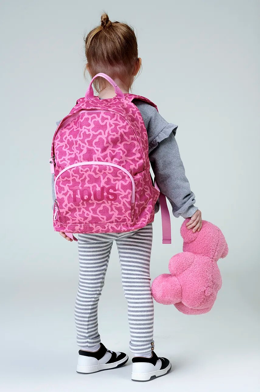 Tous rucsac KBTeen culoarea roz, mare, modelator, KBTeen.2101