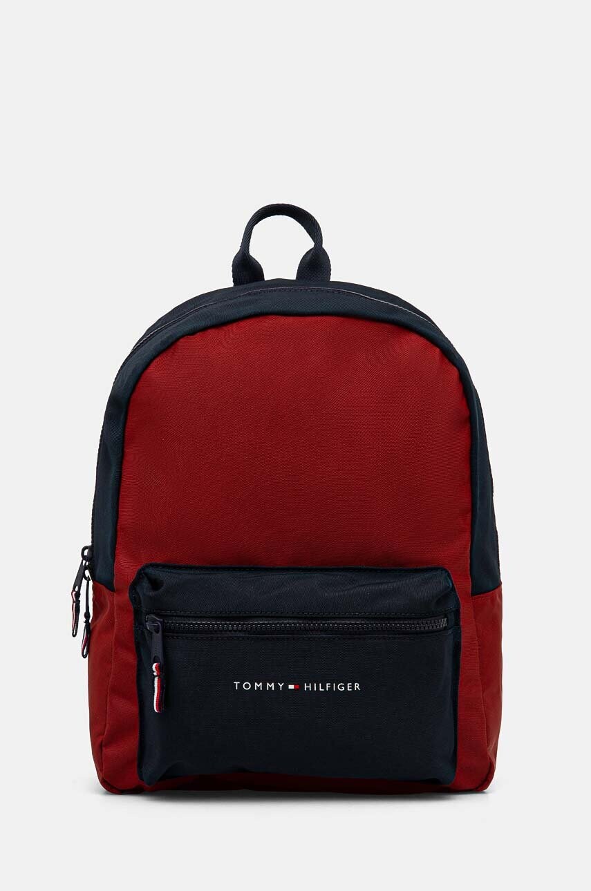 Levně Dětský batoh Tommy Hilfiger červená barva, velký, vzorovaný, AU0AU01917