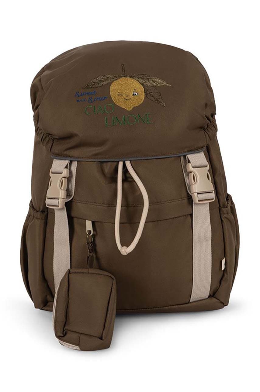 Konges Sløjd ghiozdan copii CLOVER SCHOOLBAG culoarea bej, mare, modelator, KS101316