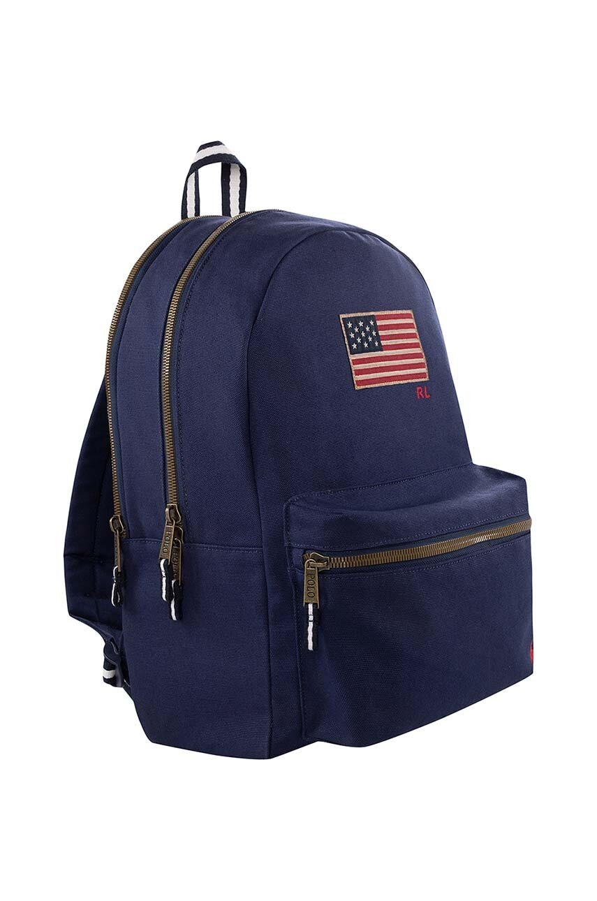 Детский рюкзак Polo Ralph Lauren цвет синий большой однотонный 9AR137