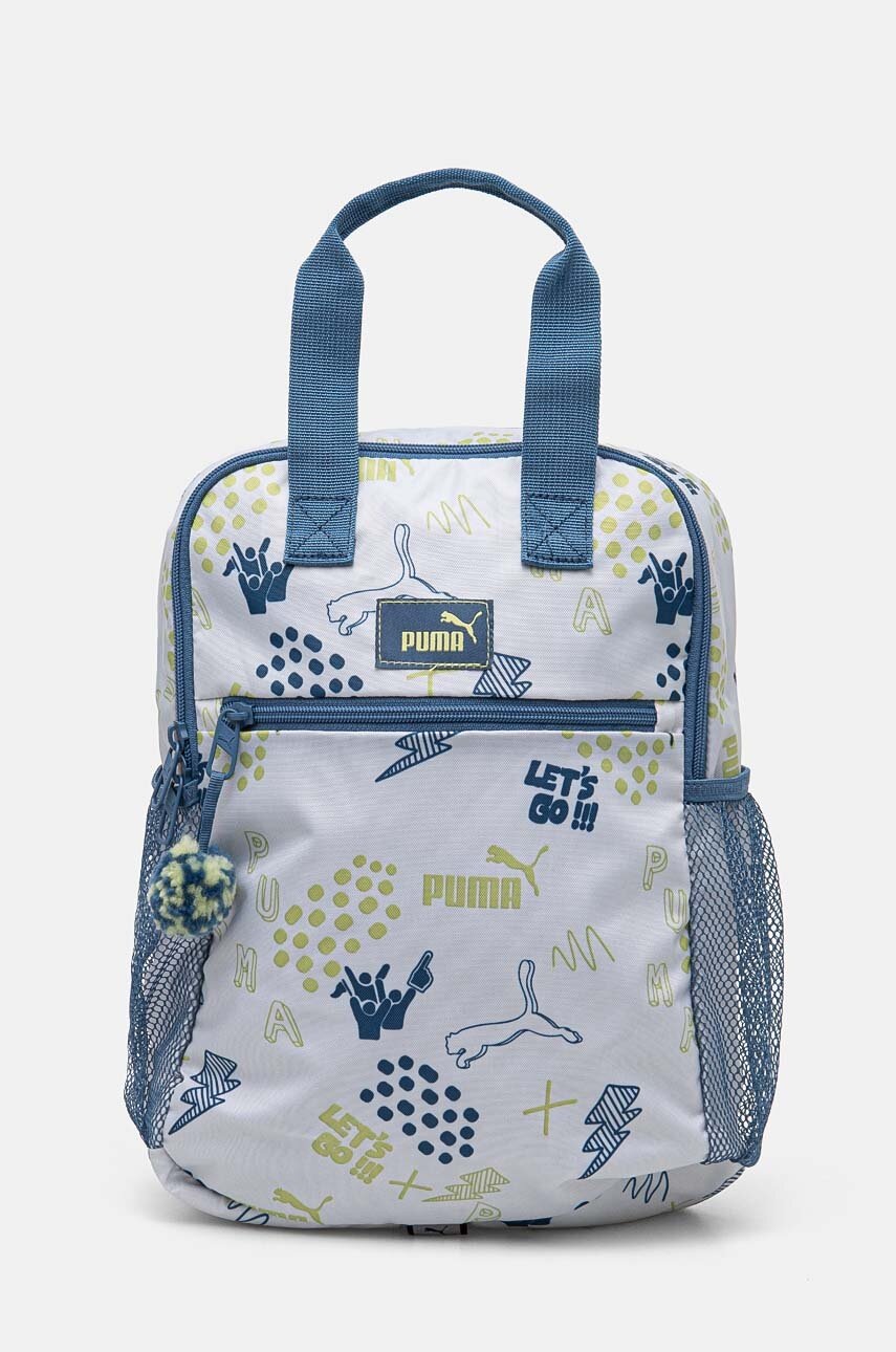 

Детска раница Puma FC Backpack в бяло голям размер с десен 906650, Бял