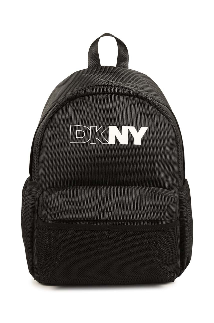 Dkny ghiozdan copii culoarea negru, mare, cu imprimeu, D62061