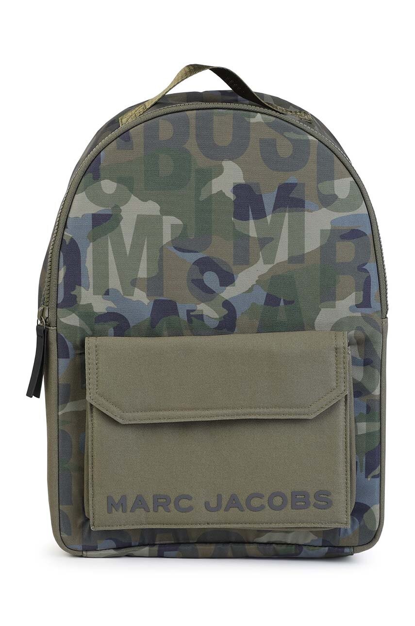 

Детска раница Marc Jacobs в зелено голям размер с десен W60357, Зелен