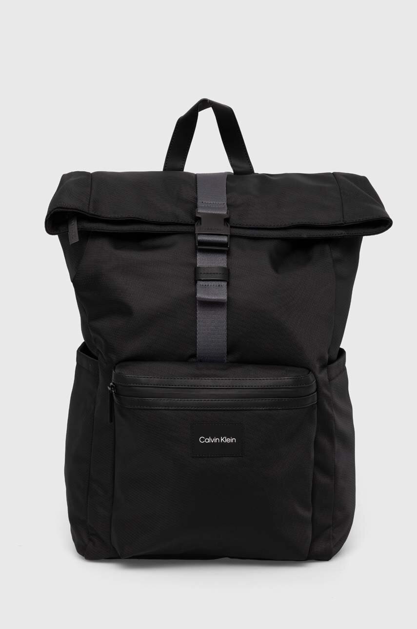 

Раница Calvin Klein в черно голям размер с изчистен дизайн K50K511859, Черен