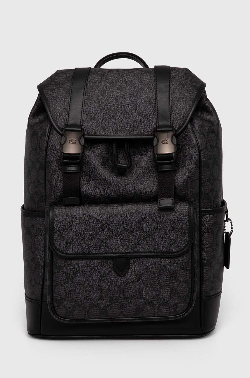 Coach rucsac barbati, culoarea negru, mare, modelator, CU201