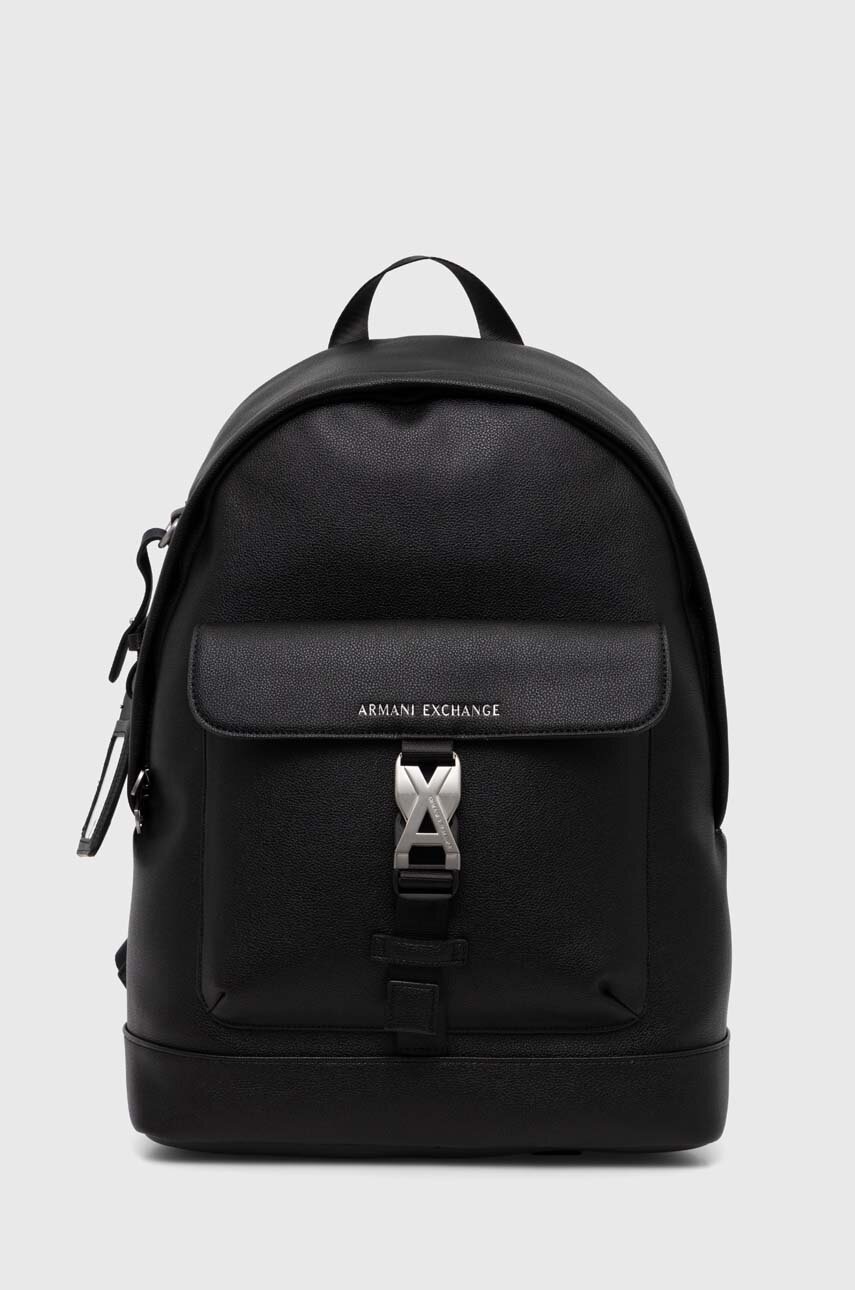 

Раница Armani Exchange в черно голям размер с изчистен дизайн 952665 4F864, Черен