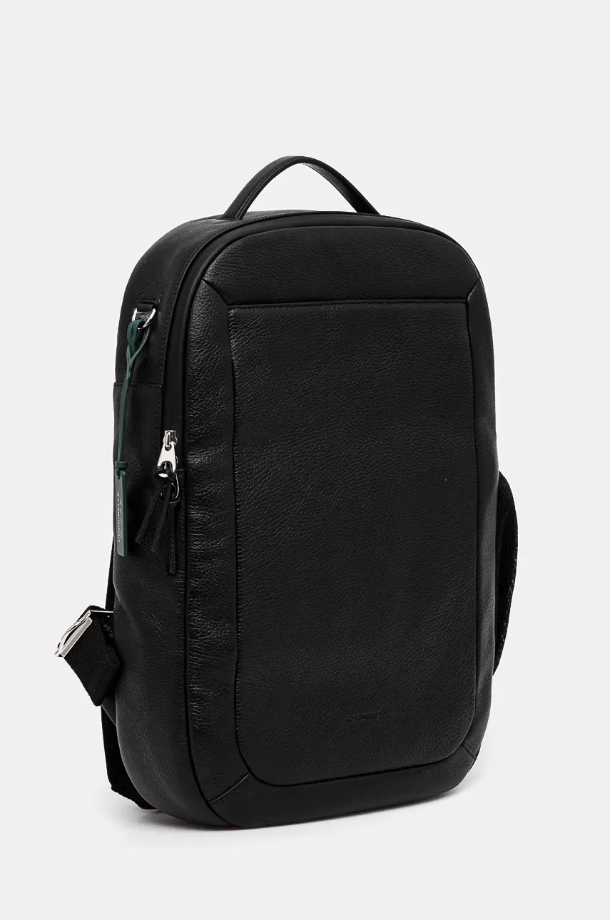 Кожаный рюкзак Coccinelle MAN SOFT мужской цвет чёрный большой однотонный E1 MUK 84 03 01 Кожаный рюкзак Coccinelle MAN SOFT мужской цвет чёрный большой однотонный E1 MUK 84 03 01