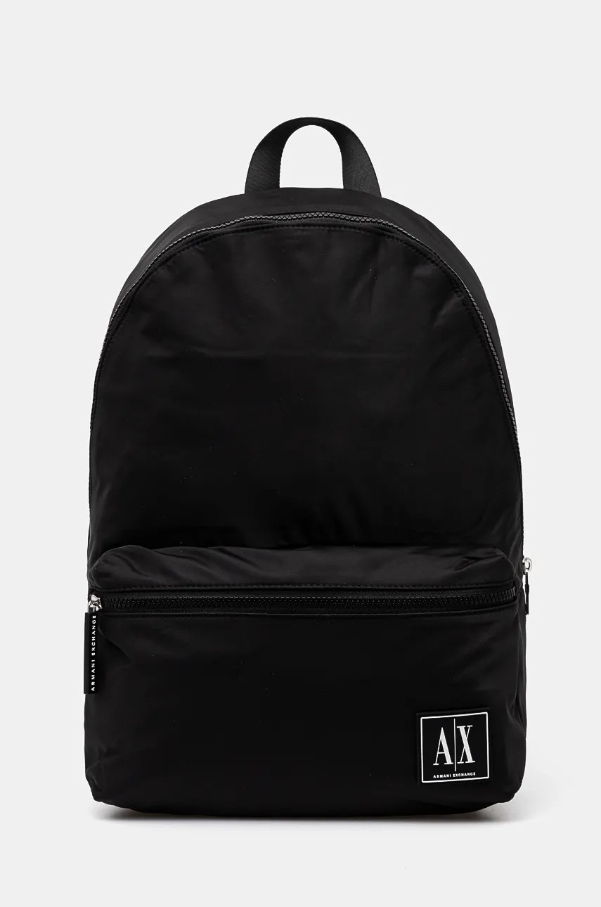 

Раница Armani Exchange в черно голям размер с апликация XM000030 AF10336, Черен