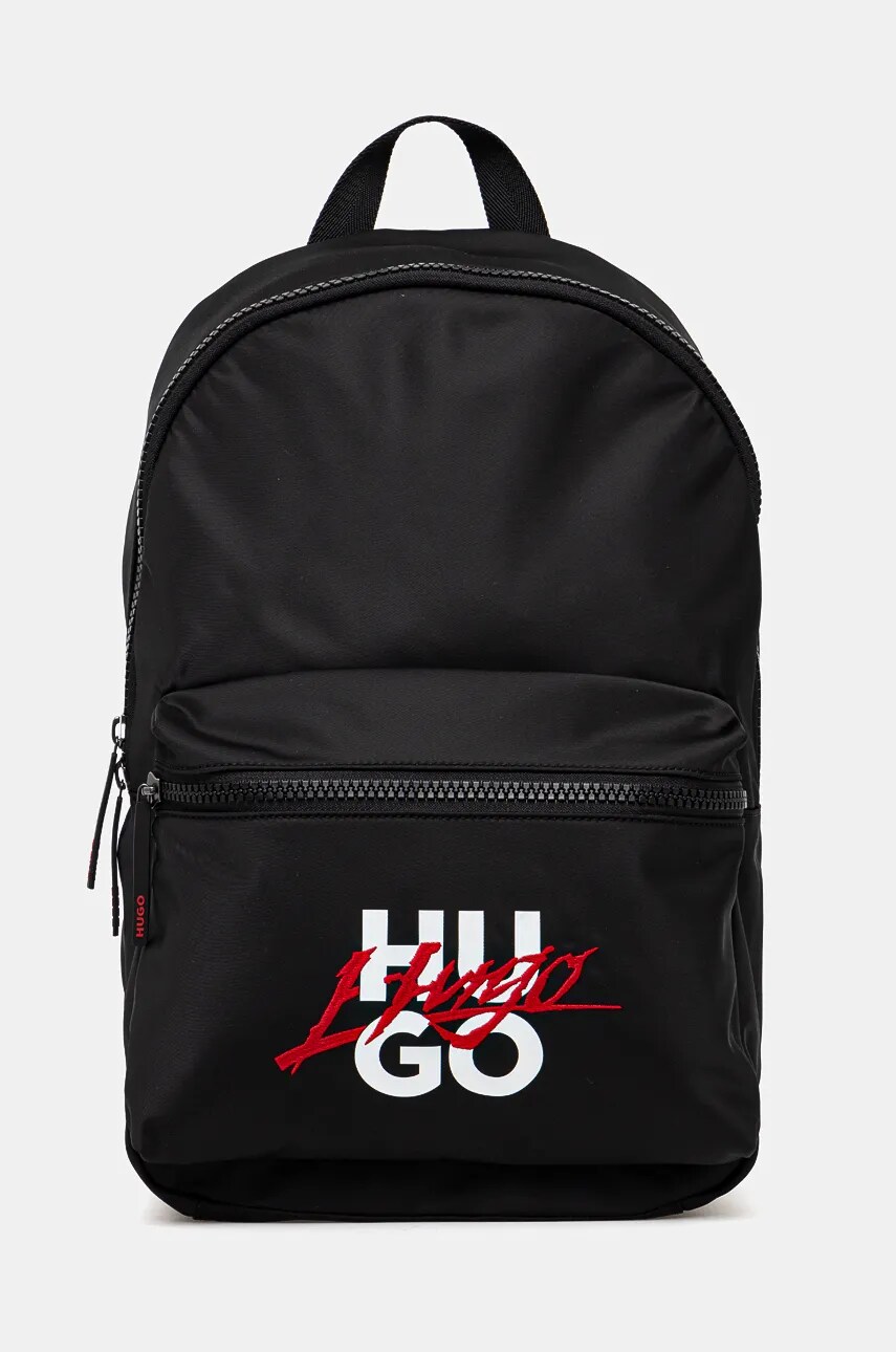 HUGO rucsac barbati, culoarea negru, mare, cu imprimeu, 50529389