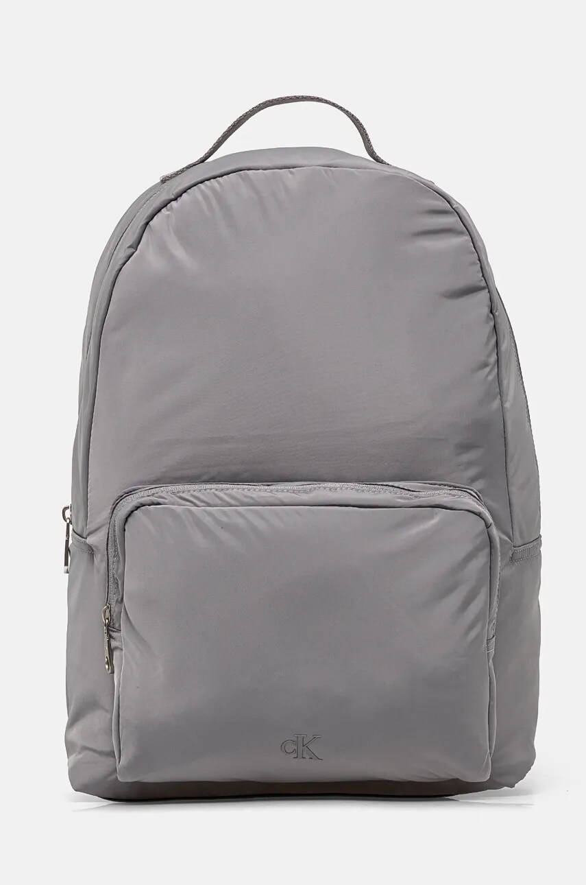 Levně Batoh Calvin Klein Jeans pánský, šedá barva, velký, hladký, K50K512548