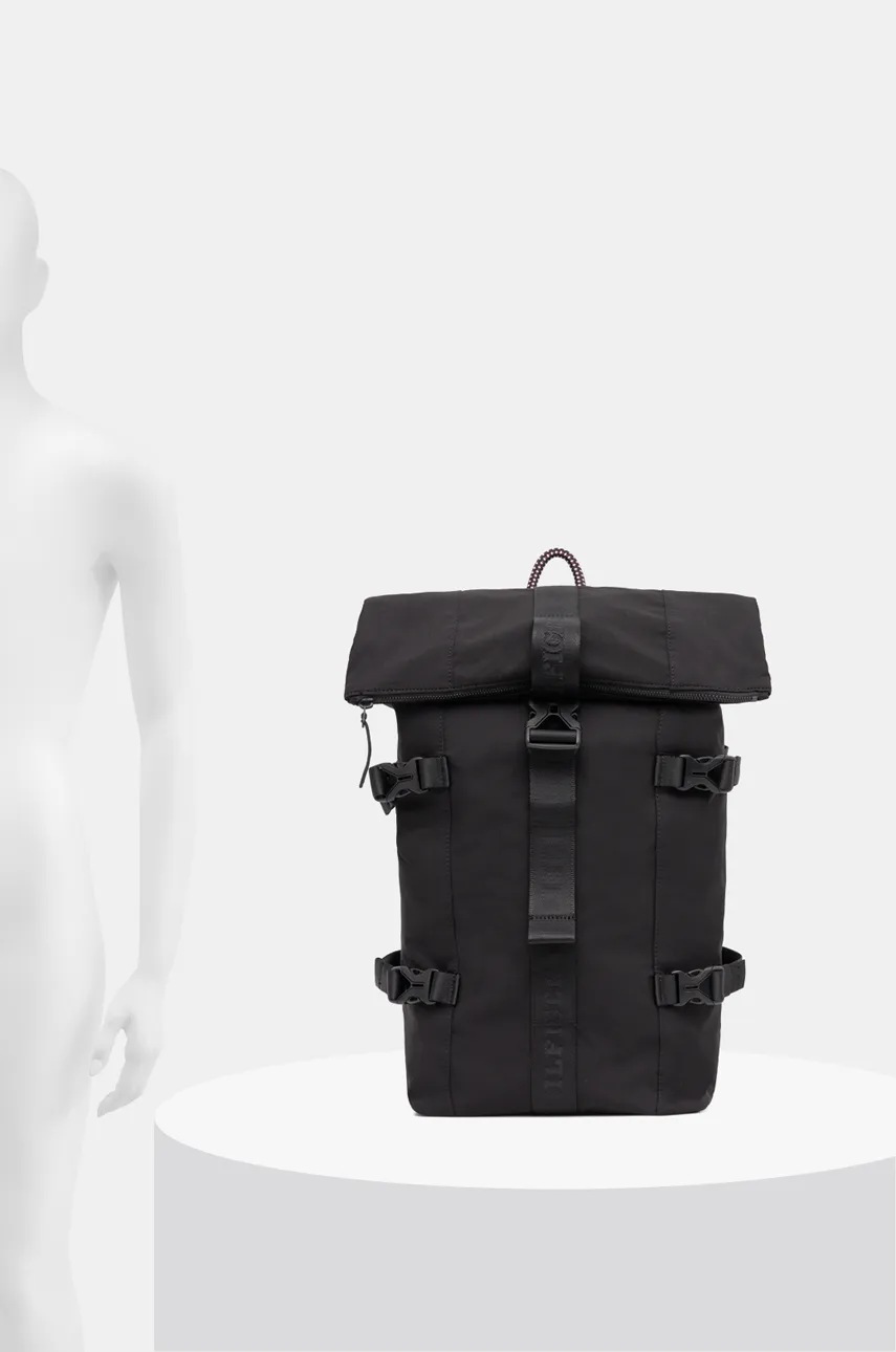 Σακίδιο πλάτης Tommy Hilfiger χρώμα: μαύρο, AM0AM12744 φωτογραφία