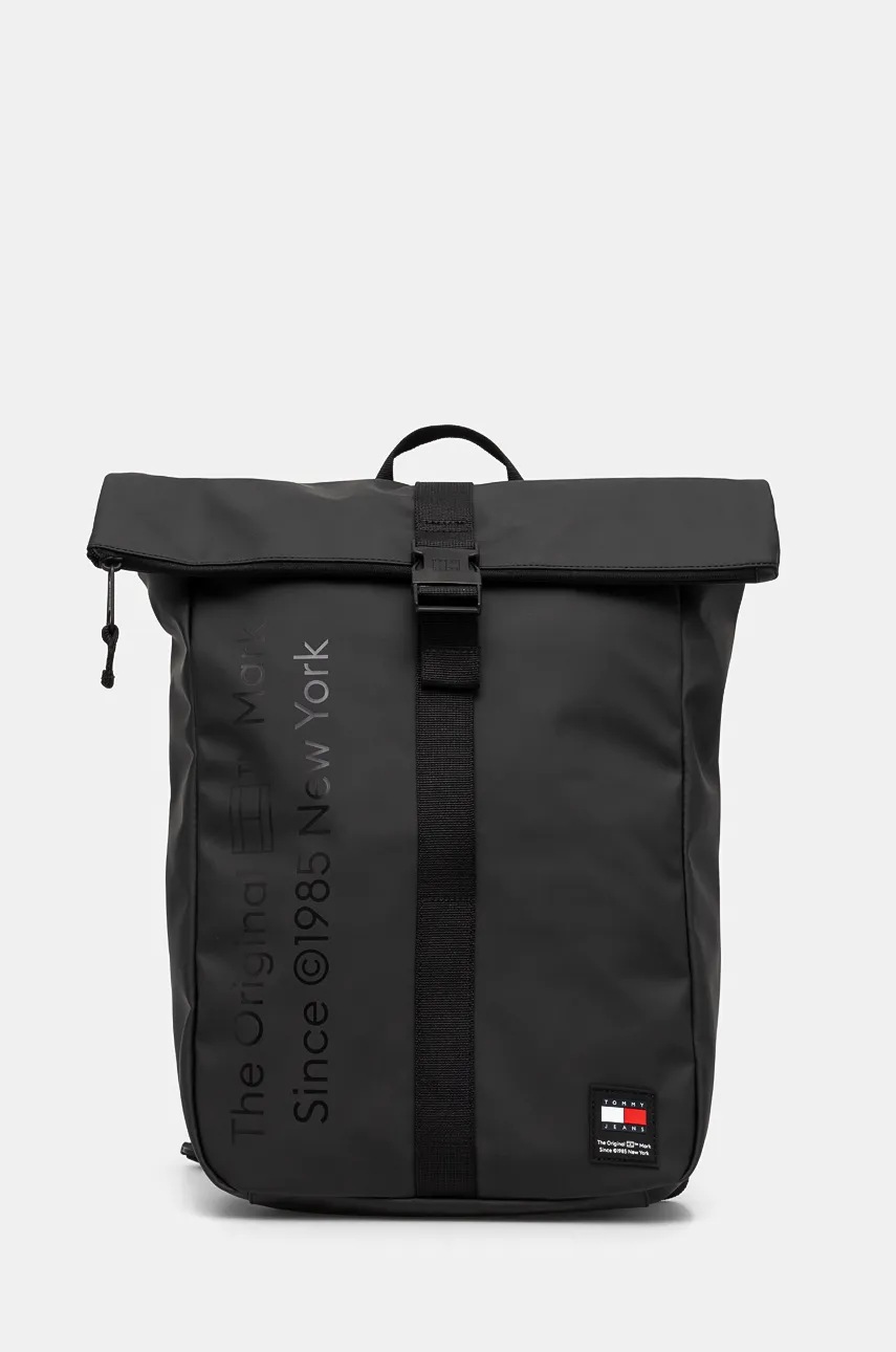 

Раница Tommy Jeans в черно голям размер с десен AM0AM12995, Черен
