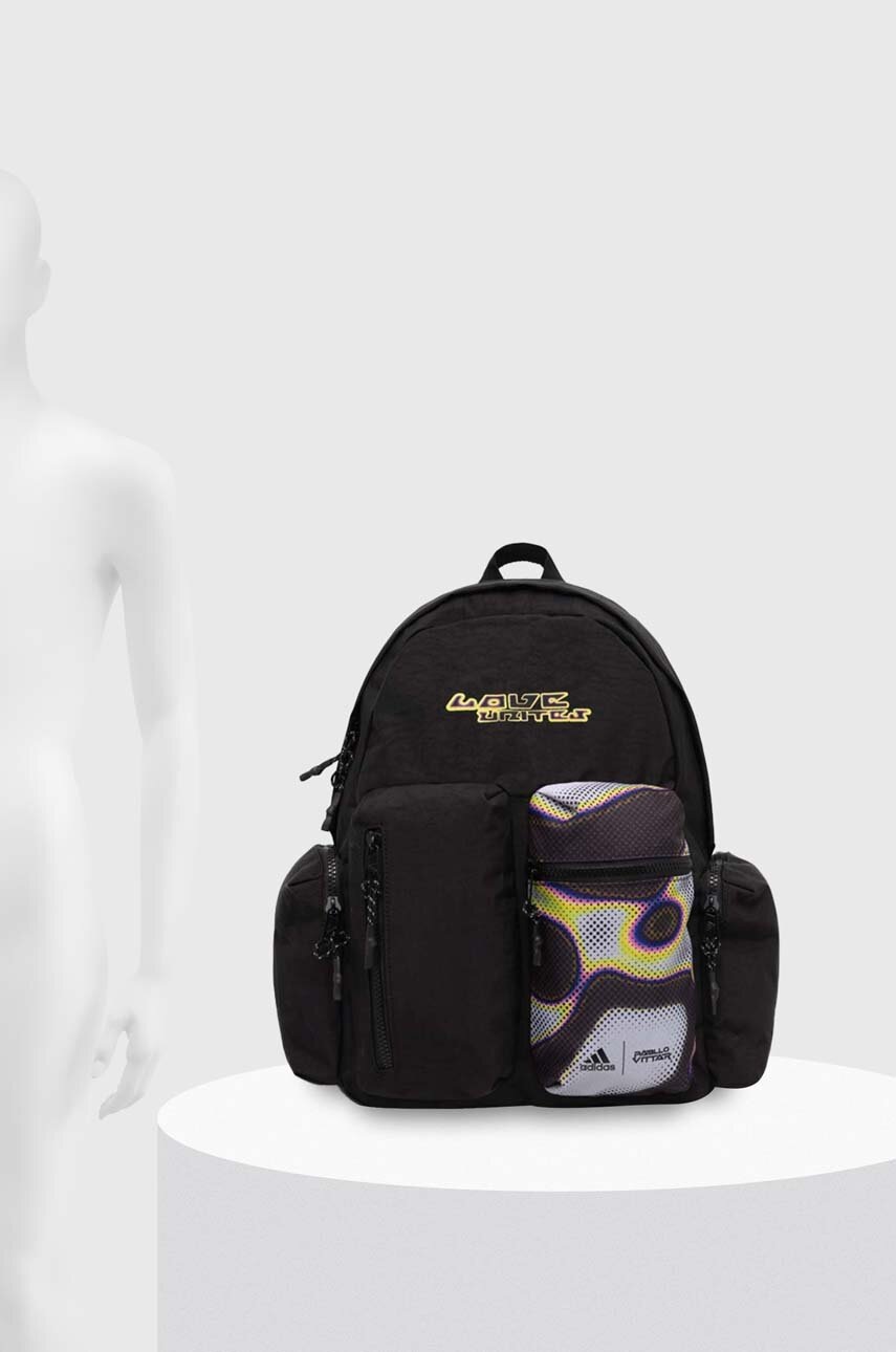 Σακίδιο πλάτης adidas Pride χρώμα: μαύρο, IZ5014 φωτογραφία