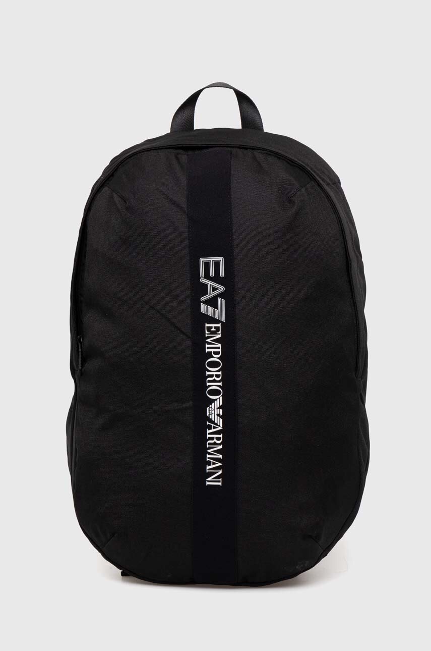 

Раница EA7 Emporio Armani в черно голям размер с принт 4F931.249504, Черен