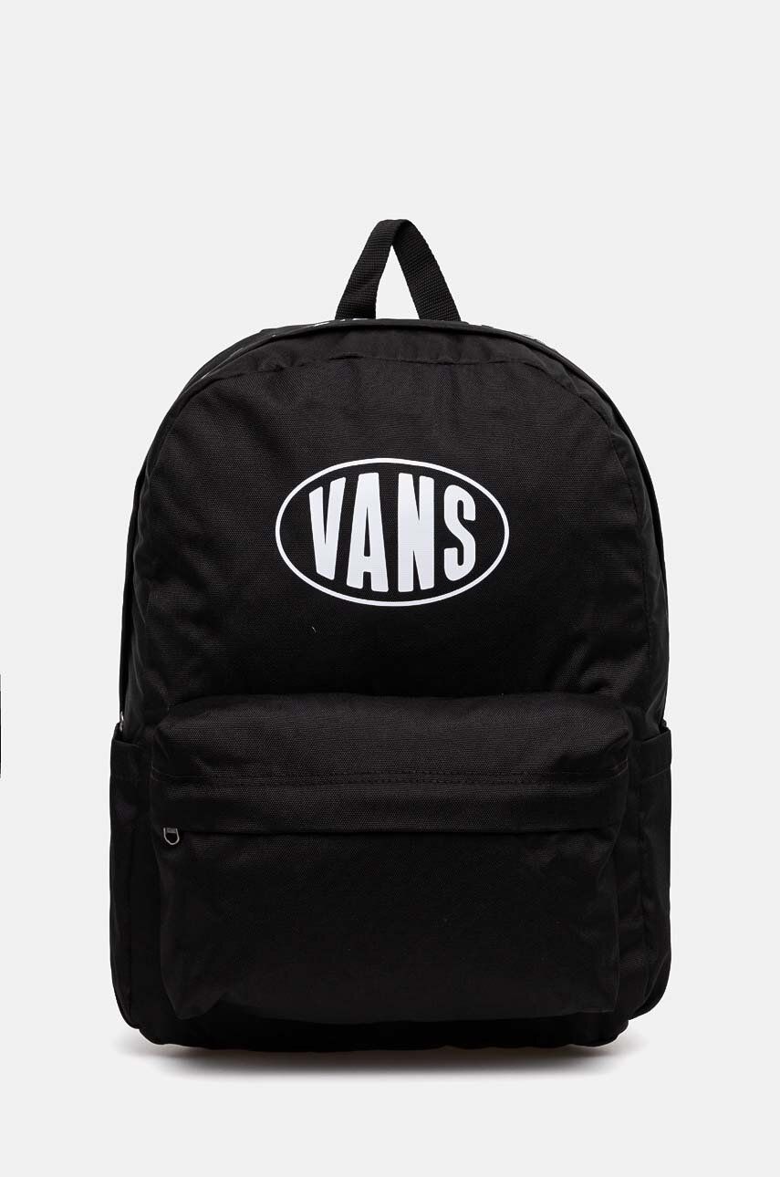 Vans rucsac culoarea negru, mare, cu imprimeu, VN000H4WY281