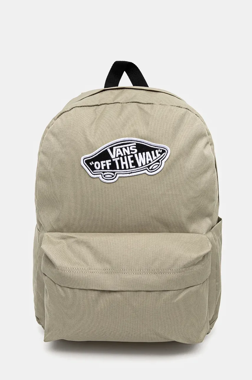 Vans rucsac culoarea verde, mare, neted, VN000H4YD3Z1