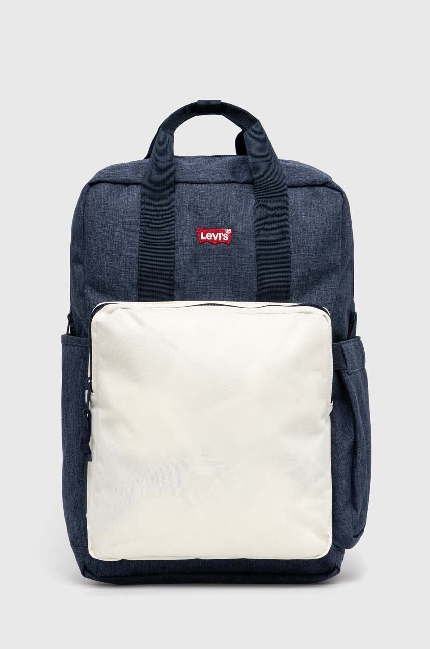 Levi's rucsac culoarea albastru marin, mare, neted, D7572-0017 Levi's rucsac culoarea albastru marin, mare, neted, D7572-0017