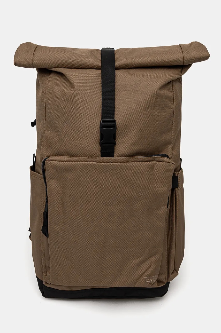 Levi's rucsac culoarea verde, mare, neted, 000A5-0001 Levi's rucsac culoarea verde, mare, neted, 000A5-0001