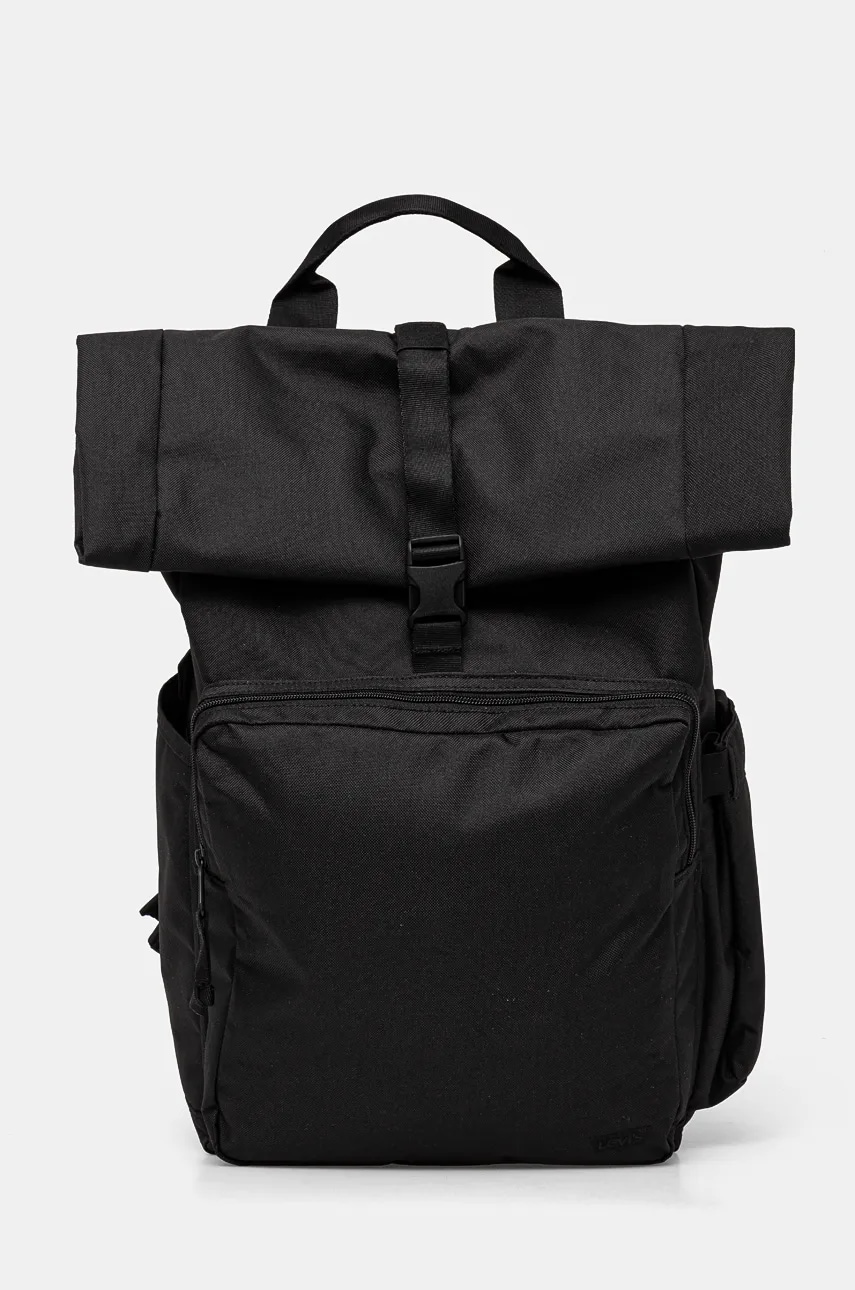 Levi's rucsac culoarea negru, mare, neted, 000A5-0000 Levi's rucsac culoarea negru, mare, neted, 000A5-0000