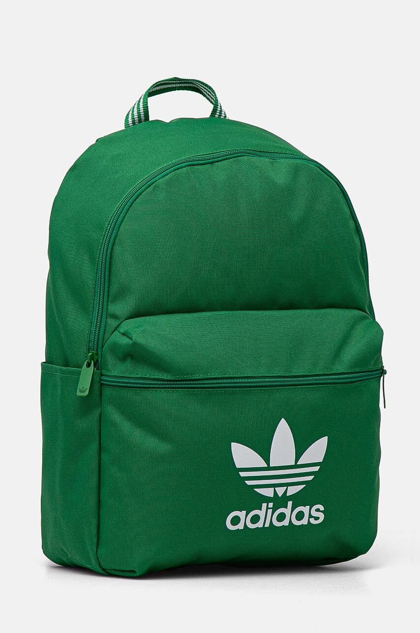 Σακίδιο πλάτης adidas Originals Adicolor χρώμα: πράσινο, IW1781 φωτογραφία