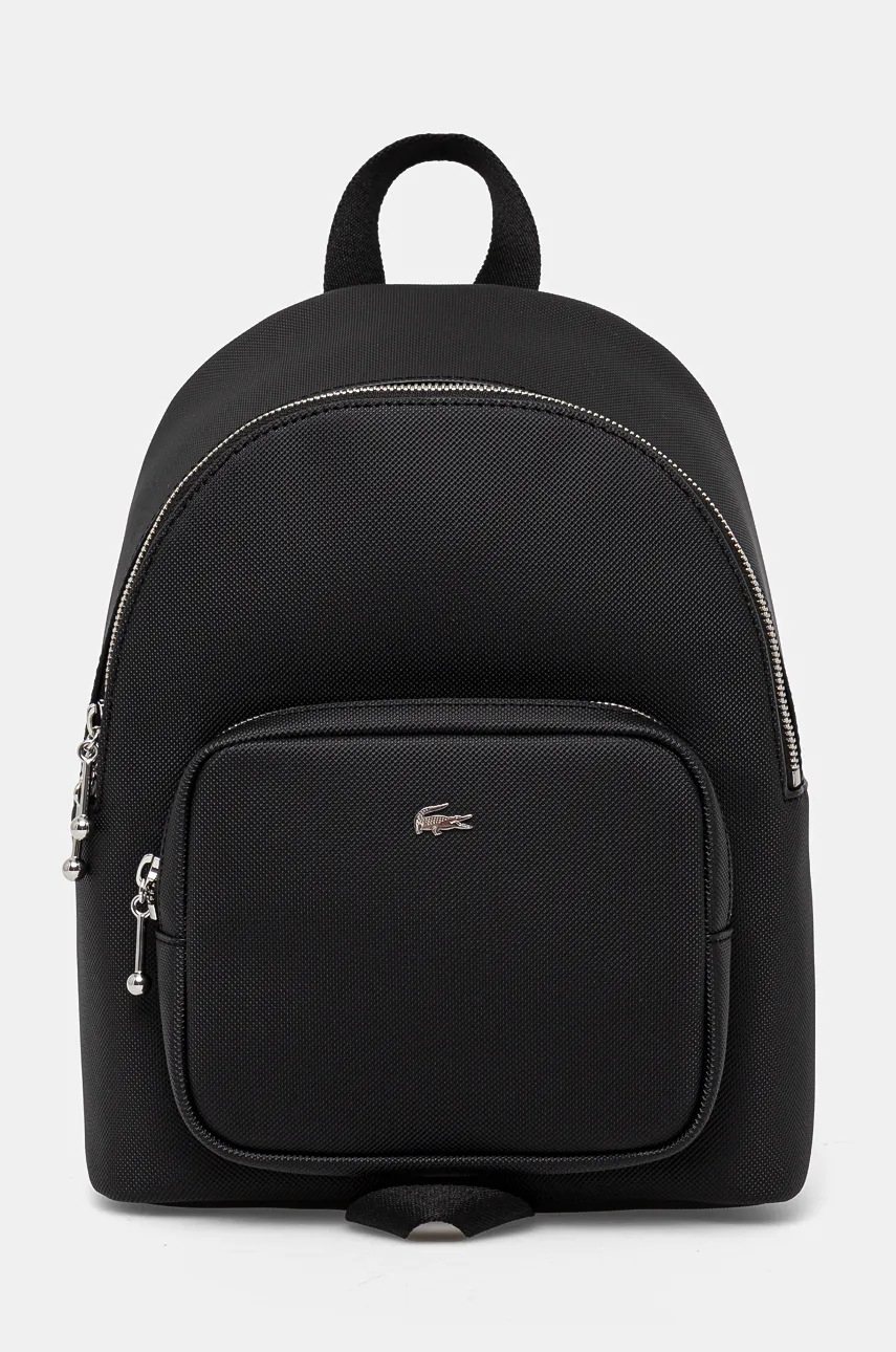 

Раница Lacoste в черно малък размер с изчистен дизайн NF4759DZ, Черен