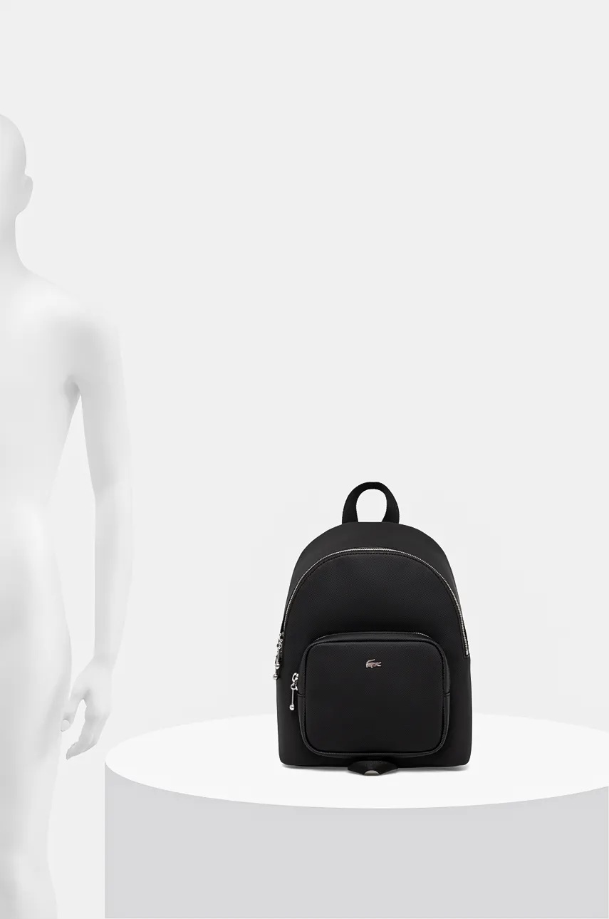 Σακίδιο πλάτης Lacoste χρώμα: μαύρο, NF4759DZ φωτογραφία