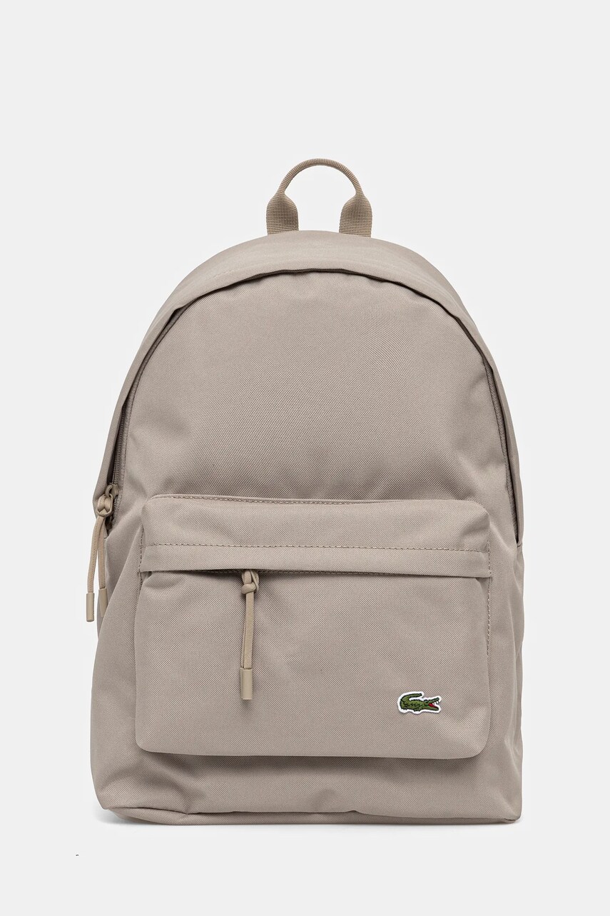 Lacoste rucsac culoarea bej, mare, uni, NU4592NE