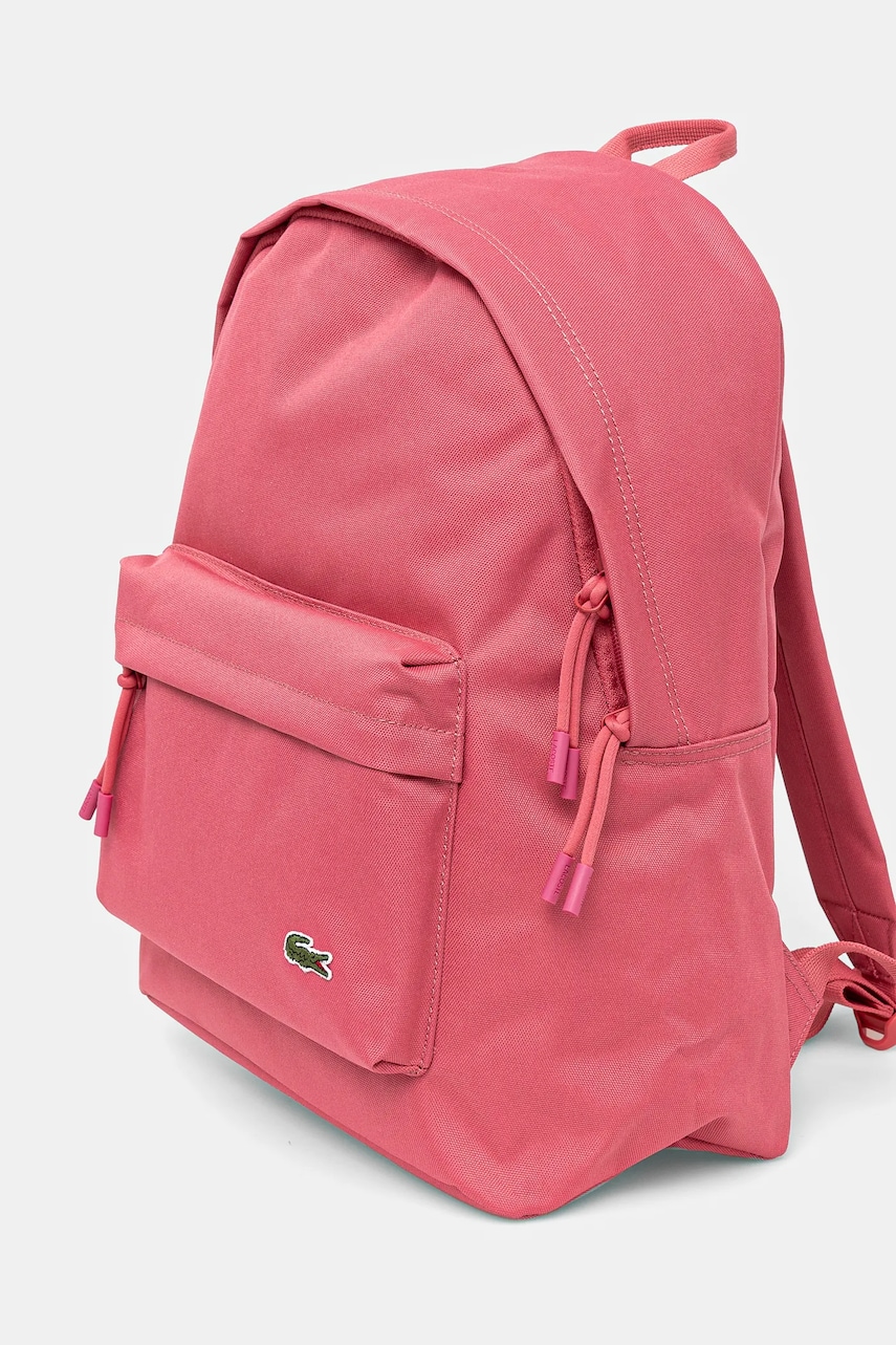 Рюкзак Lacoste цвет розовый большой однотонный NU4592NE Рюкзак Lacoste цвет розовый большой однотонный NU4592NE