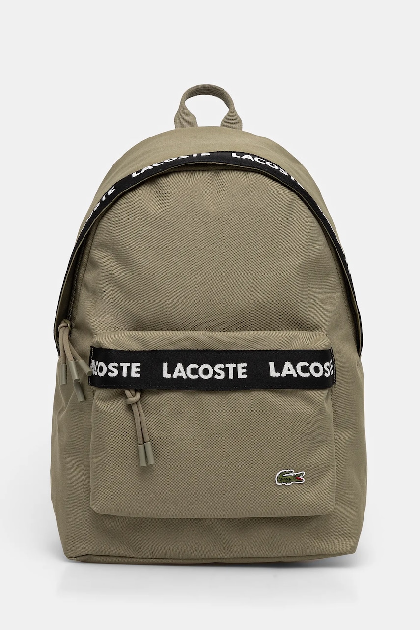 Lacoste rucsac culoarea verde, mare, cu imprimeu, NU4685NZ Lacoste rucsac culoarea verde, mare, cu imprimeu, NU4685NZ